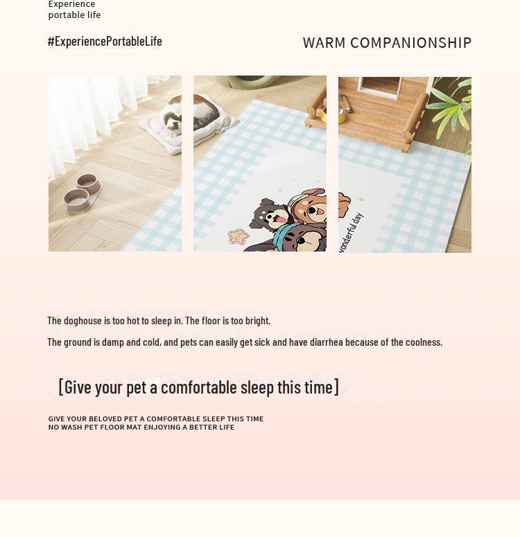 Alfombrilla Impermeable Antideslizante para Mascotas de Dibujos Animados: Cuero Duradero, Alfombra de Piso Lavable para Casa o Parque de Juego de Gato y Perro