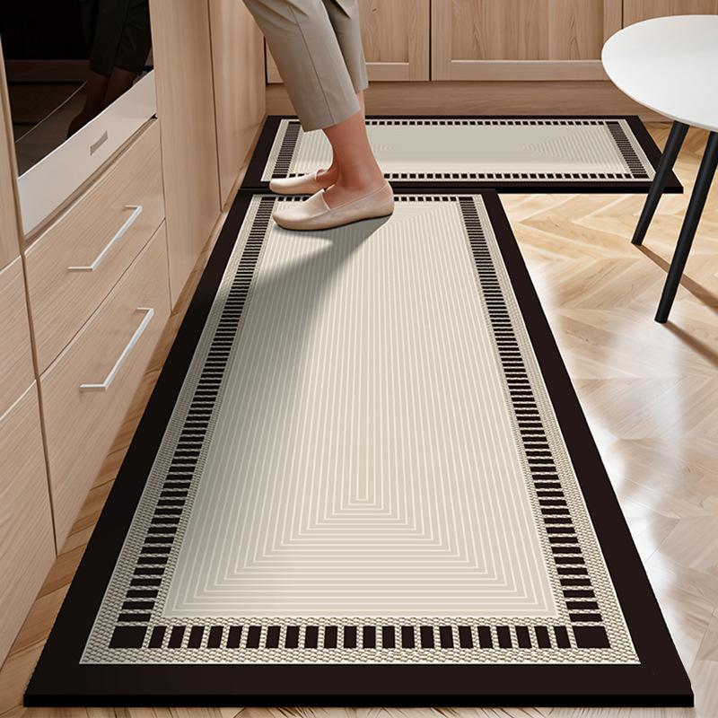Minimalistická luxusní kuchyňská podložka z křemeliny odolná proti skvrnám, savá, snadná údržba, protiskluzová, rychleschnoucí rohožka ke dveřím