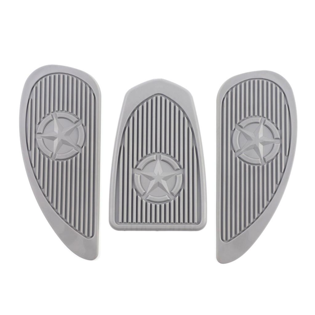 Motorcycle Tank Pad Universal Tank Pad Sticker Decal Rubber Tank Protector Anti-slip Pad Easy Installation Universal