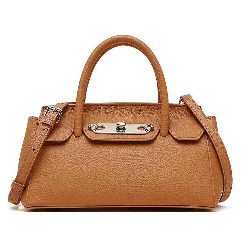 Leather Women'S Bag Platinum Kelly Bag Women'S Handbag Crossbody Bag Mom Bag Versatile Shoulder Bag