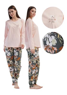 Women's Pajama 4XL Cotton Long Pants and Sleeve Loose Vienetta