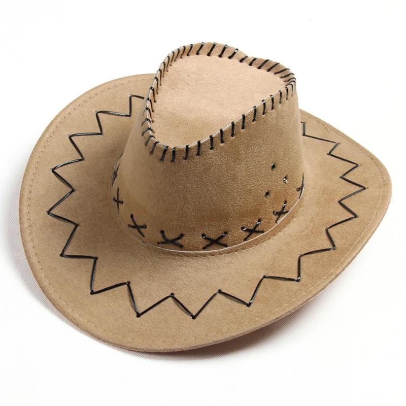 Fashion Simple Adult Kids Cowboy Hat Western Child Cowgirl Hats Halloween Birthday Costumes Accessories Holiday Decorations