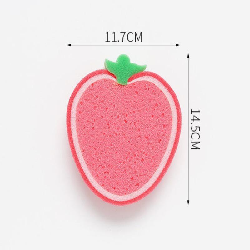 Fruit-Shaped Thickened Sponge Dish Towels for Kitchen Cleaning Tool