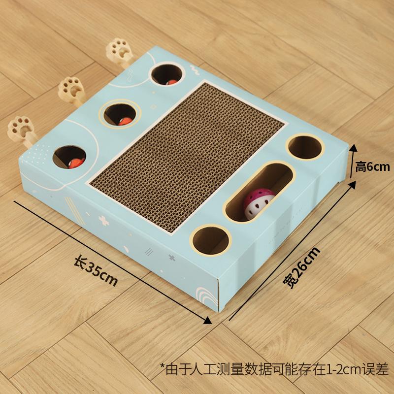 Kratzbrett mit Whack-a-Mole Spielzeug, Interaktives Puzzle-Spielzeug mit geringem Haarausfall für und zum Spielen
