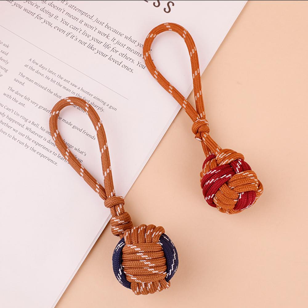 Handmade Braided Bag Charm with Ball Knot Woven Rope Keychain for Women Handbags Purse Bags Pendant Car Keys Gifts Accessories