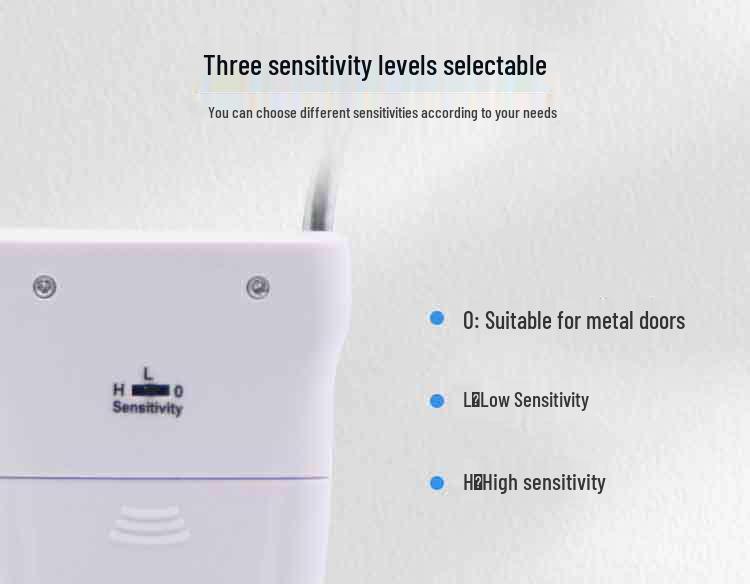 Indoor Anti-Theft Door Handle Alarm Sensor & Doorbell for Home Security