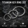 KeyUnity KA26 Titanium Key Ring Side Push Key Ring Quick Release Minimalist Split Key