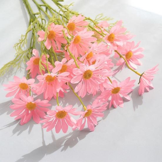 Artificial Flower Bouquet 2 or 5 Stems 21 Inch Realistic Silk Flowers with Detachable Bendable Stems UV Resistant Fake Flower Home Wedding Decor