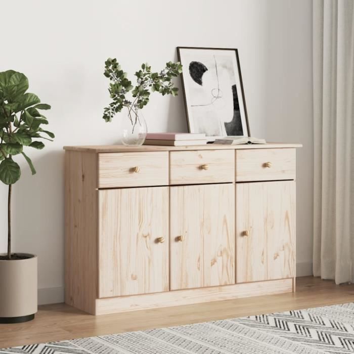 VidaXL Buffet ALTA 112x35x73 cm bois massif de pin 353937