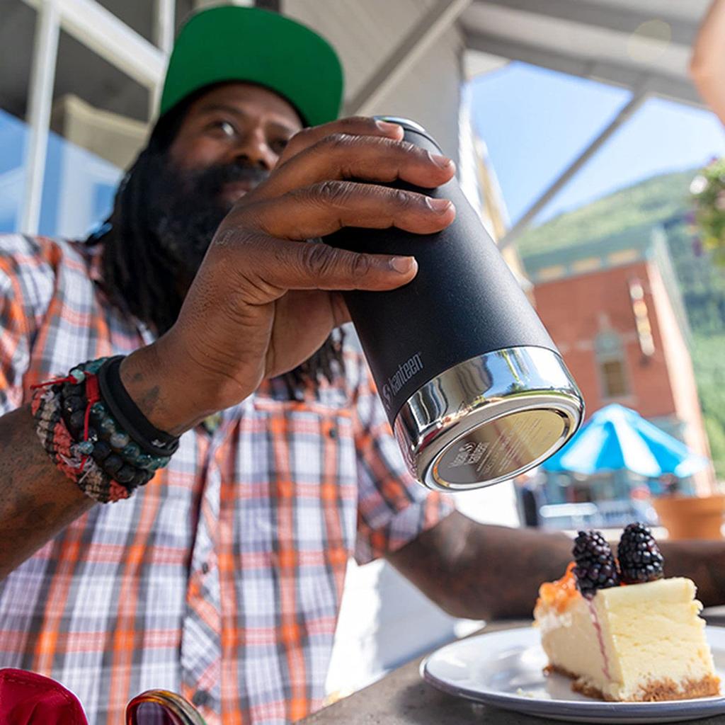 Klean Kanteen TK Wide Stainless Steel Mug with Cafe Cap, 12oz (355ml), 1008340