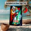 Mario Luigi Custom Name Soft Beach Towel Outdoor Vacation Beach Towel Outdoor Blanket Beach Towel Portable For Travel Beach