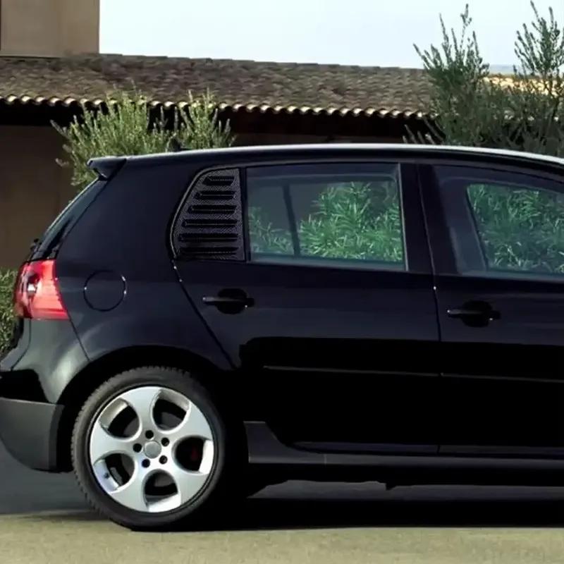 2PC For VW Golf MK5 2004 2005 2006 2007 2008 GTI R32  Rear Window Louver Shutter Cover Side Vent Trim Windshield Car Accessories