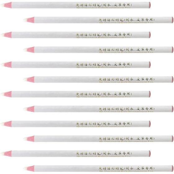 Cabilock 12 шт. Высокотемпературные исчезающие ручки Белые маркеры Меловые карандаши для шитья Термоудаляемые маркеры для ткани Исчезающие ручки