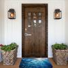 Blue Ocean Underwater Fish Print Front Door Rug for Indoor Outdoor Entrance,Welcome Mat with Flannel Fabric