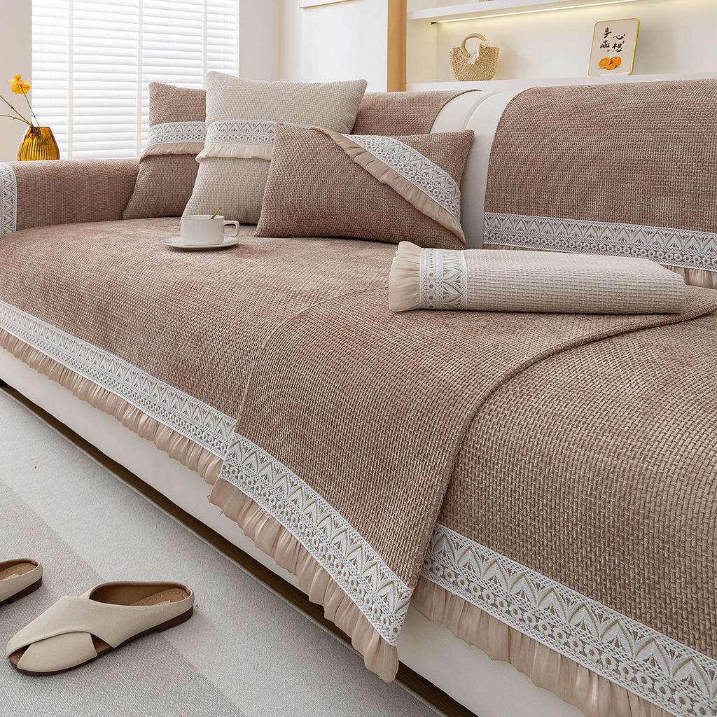 Chenier Sofa Cushion Is Universal In All Seasons  New Home Light Luxury High-End Feeling Cover Non-Slip Sofa Seat Cushion