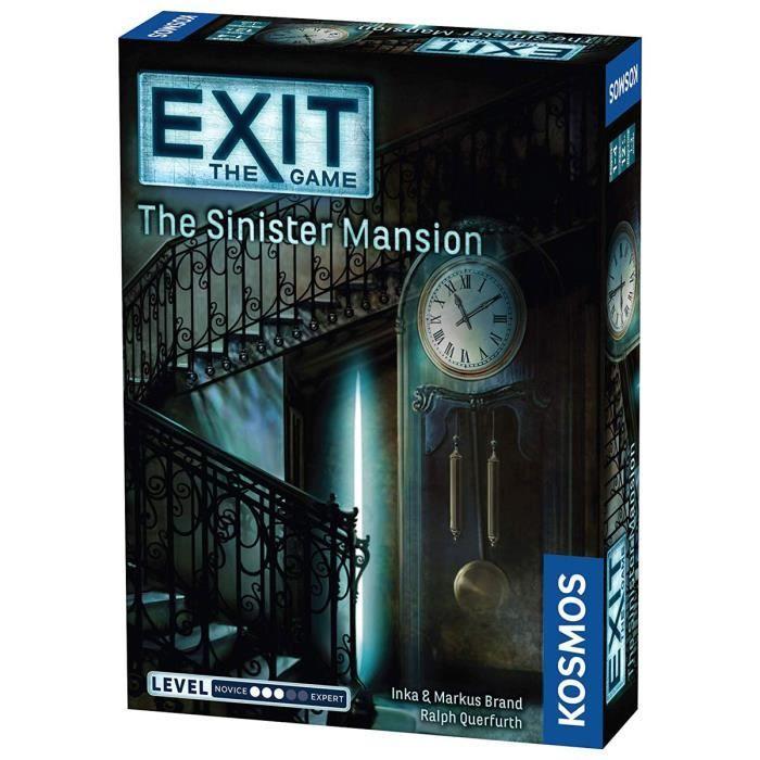 Jeu de société - le sinister mansion - puzzle - niveau intermédiaire - 1 joueur ou plus