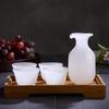 Elegant White Jade Porcelain Wine & Sake Dispenser Set