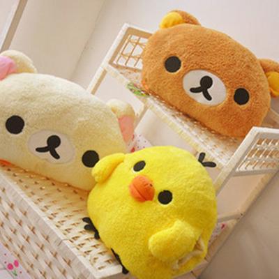 Kawaii Rilakkuma Pluszowa Poduszka Zabawka Kiiroitori Kurczak Para Miś Teddy Rilakkuma Wypchana Lalka Rilakkuma Poduszka Ogrzewacz do Rąk Prezent