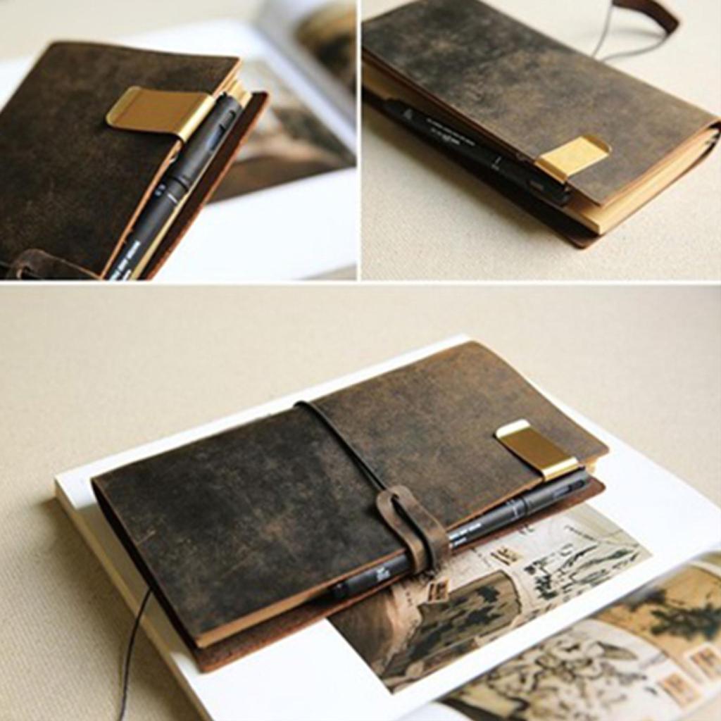 Traveler's Notebook Stainless Steel Retro Pen Clip Accessory