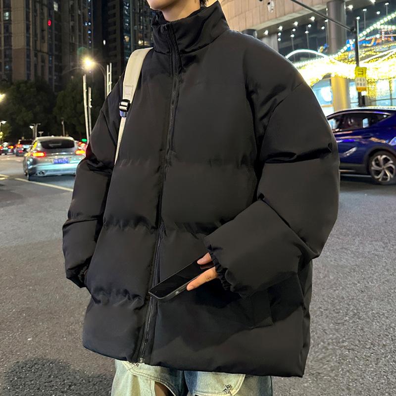 

Cotton-padded Clothes On Both Sides, Thickened Warm Cotton-padded Jackets In Winter, Cotton-padded Clothes Design Sense, Ruffian Handsome Youth Jacket 3XL чорний