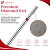 Cylindrical Bit Diamond Nail Drill Bit Set 10Pcs Nail Milling Cutters for Nail Surface Shaping Dead Skin Removal Fine Grinding Nail File Sets Home