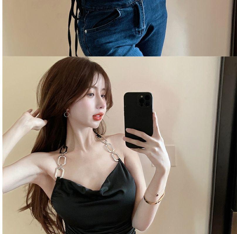 Trendy Sexy Halter Crop Top - Women's Summer High Waist Vest