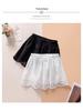 Versatile Mid-Length Lace Skirt: Year-Round Elastic Waist Skirt for Modest Coverage