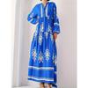Middle East Robe Women Clothes New Fashion Casual Print Loose Dress Printed Loose Dress
