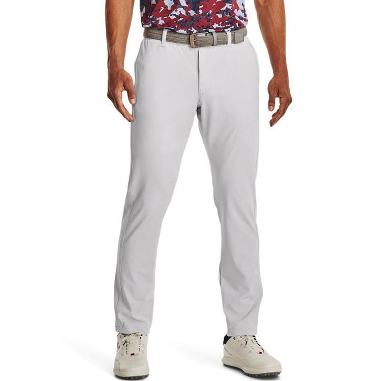 Under Armour Knitted Sweatpants Men's Gray Moderate Straight Fit Pants 1369999-014
