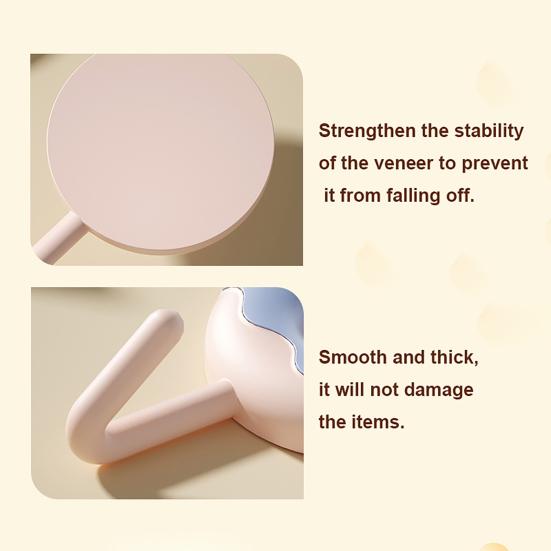 6PCS Adhesive Wall Hooks Colorful Design Extra Sticky Storage Hooks No Drill Needed Hanging Hook for Bathroom Kitchen