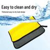 Dual-Color Coral Fleece Microfiber Car Wash & Drying Towel: Absorbent, Lint-Free