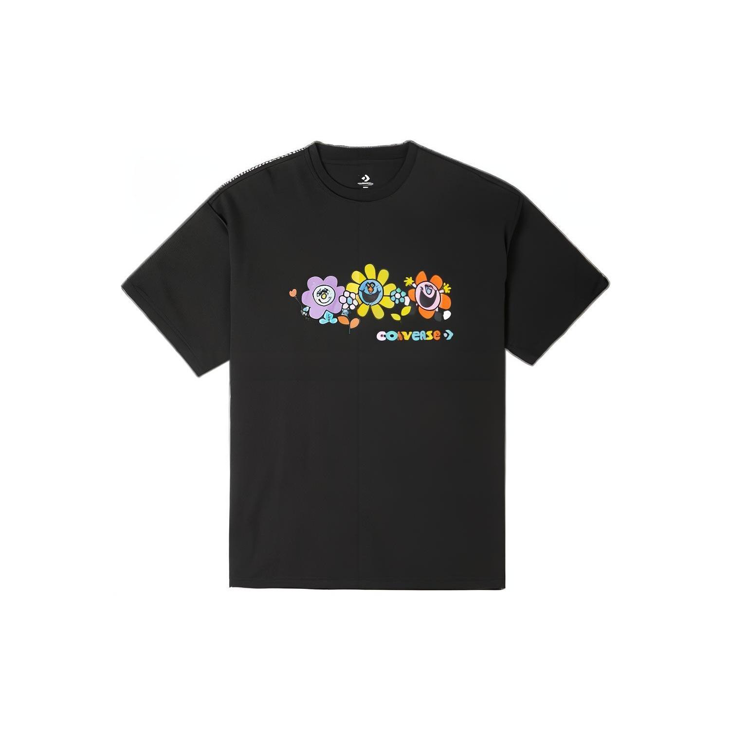 Converse Much Love Crew Neck T-Shirt Asia Sizing Black Men s 10022935-A02 M