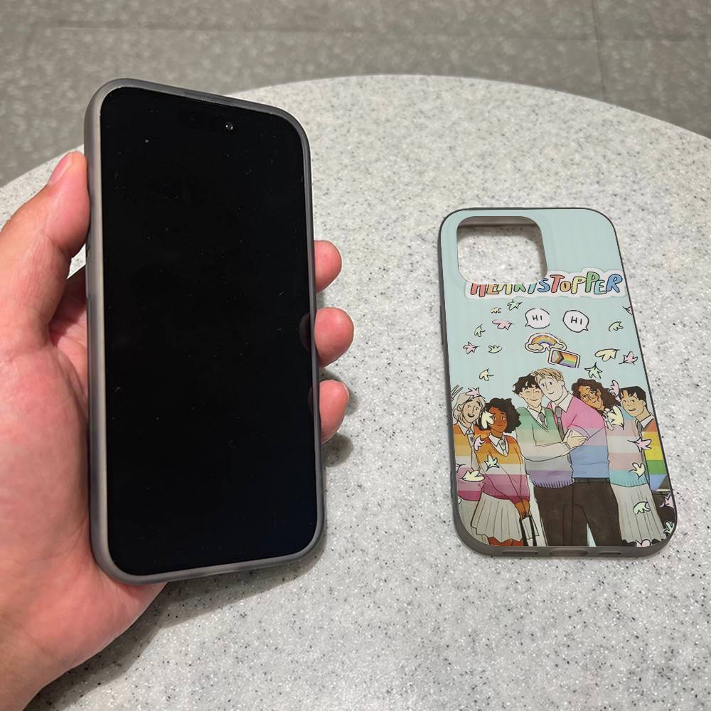 New Heartstopper Anime Stripe Corrugated Shockprof Phone Case For IPhone 17 16 15 14 13 12 11 Pro Max Plus Pro Cover