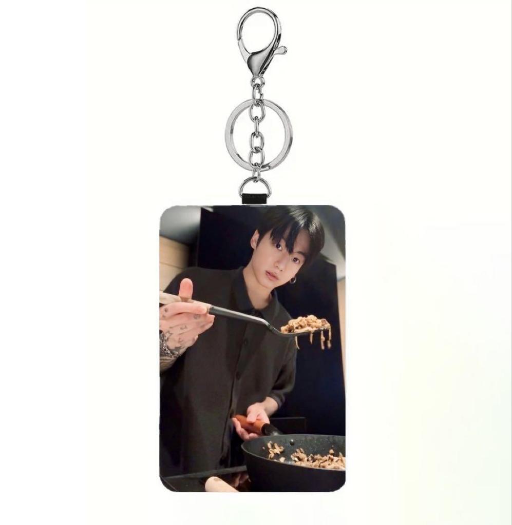 [USED] BTS Jungkook Leather Pass Case 7.5 x 11.5cm