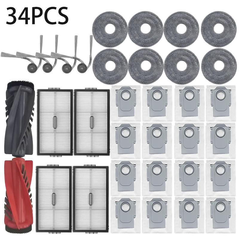 Compatible for Roborock Saros 10R / G20S Ultra Accessories Brush Hepa Filter Mop Cloth Dust Bag Spare Parts