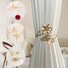 Metal Curtain Tiebacks Creative Leaf Shape Curtains Tie Holder Adjustable Curtain Clip Decorative  Curtain Pull Hook