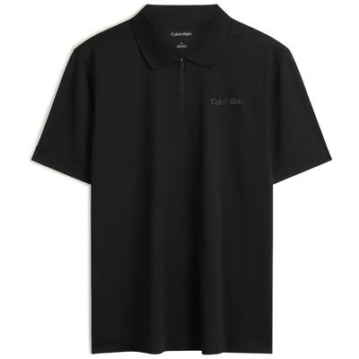Ss25 Klassisches Letter Running Vielseitiges Kurzarm-Polohemd Herren Poloshirts Space-Black GMS5K170
