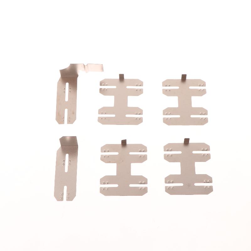 1 Sett Elektrisk Verktøy DIY Tilbehør For 18V 18650 21700 Litiumbatteri Nikkelplate Battericellekontakt