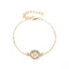 Fashion Twelve Constellation Bracelet Personality Wild Round Hollow Bracelet Couple Bracelet Jewelry MIT