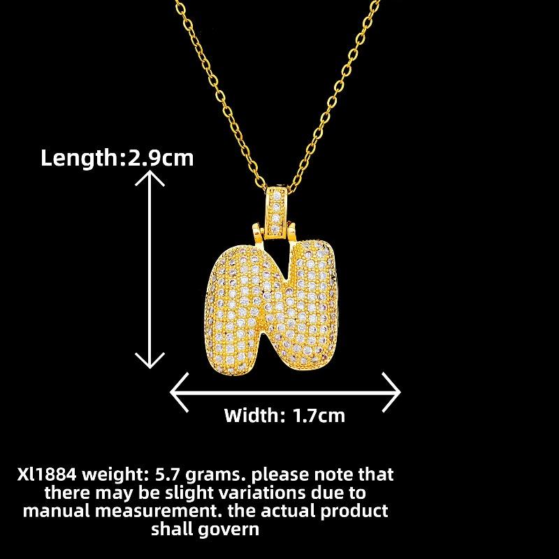 New Style Necklace Featuring Trendy Letter Design In Bold Font, with A Luxurious and Exclusive Look, Suitable for Sophisticated Accessories.
