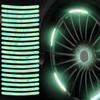 20/40Pcs Car Motorcycle Wheel Hub Reflective Sticker Stripe Tape Decorative Stickers Car Decals Exterior Accessories Wholesale