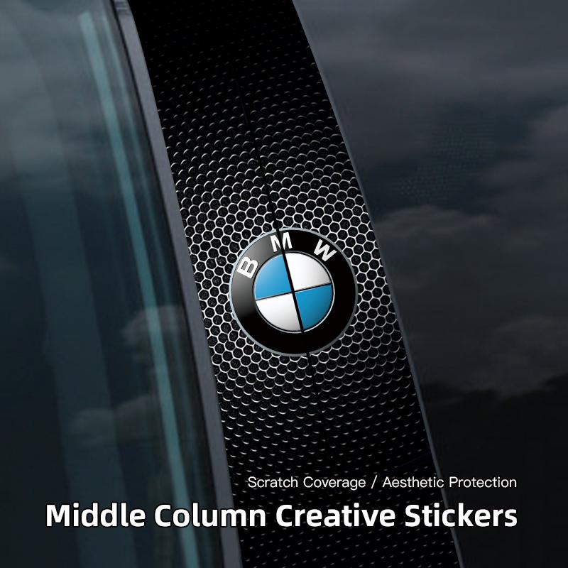 For BMW X1 X2 X3 X5 X4 X6 X7 iX3 F20 F10 F07 E70 E46 E90 E92 E6 Auto Emblem Center Pillar Sticker Car Door Decorative Stickers jbdf70 gchx7