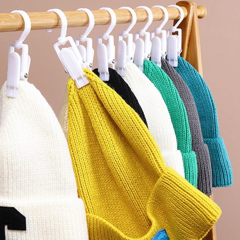 Durable Plastic Hat Dress Clips On Hook Hanging Clothes Peg Laundry Clothes Clip Hanger Laundry Storage Organization