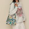 Bolsa feminina transversal grande capacidade bolsa de ombro de nylon bolsa de mãe estampada