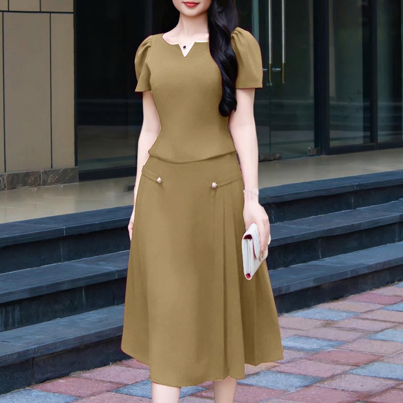 ZANZEA Blusa de Manga Curta Feminina e Saias Conjuntos Casuais de Duas Peças