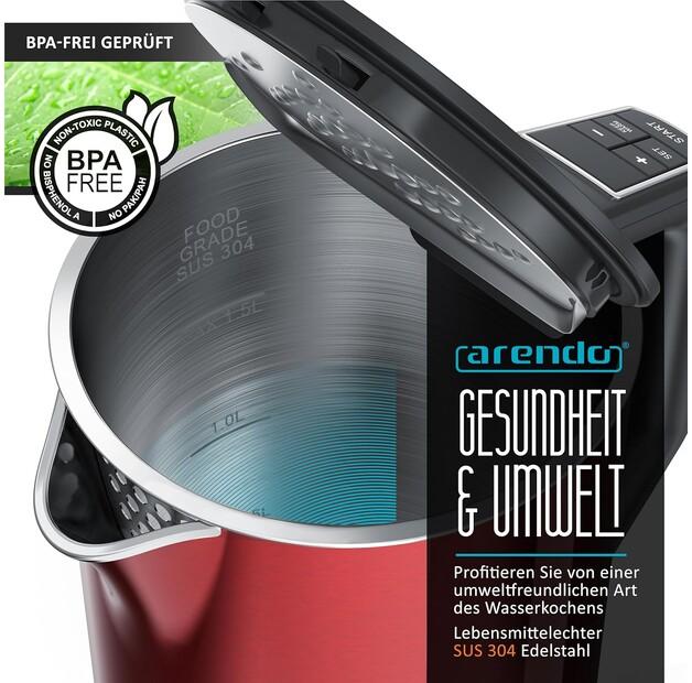 Чайник Arendo Elegant kaminrot (304582)