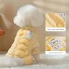 Four-Legged Fleece Sweater for Small Dogs - Thick, Warm, Leash-Compatible Autumn/Winter Wear for Teddy, Bichon, Schnauzer