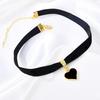 Gothic Jewelry Heartshaped Cross Pendant With Chain For Men Women