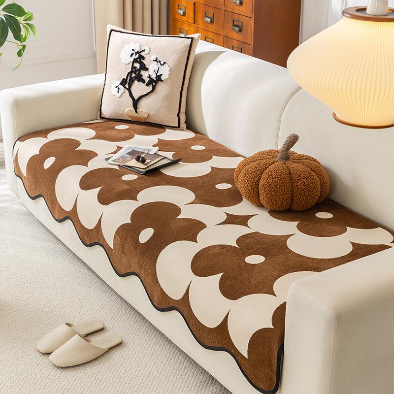 

Special-Shaped Sofa Cushion New Four-Season Universal Light Luxury High-End Non-Slip Sofa Cover Straight Row Sofa Seat Cushion 90*70cm