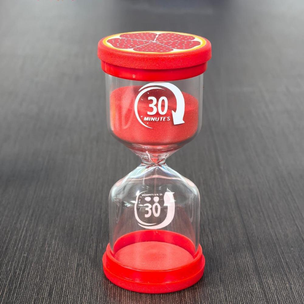 Colorful 3/8/16/30 Minutes Hourglass Marcaron Minutes Timer Game Timer Sand Timer  Home Decoration красный